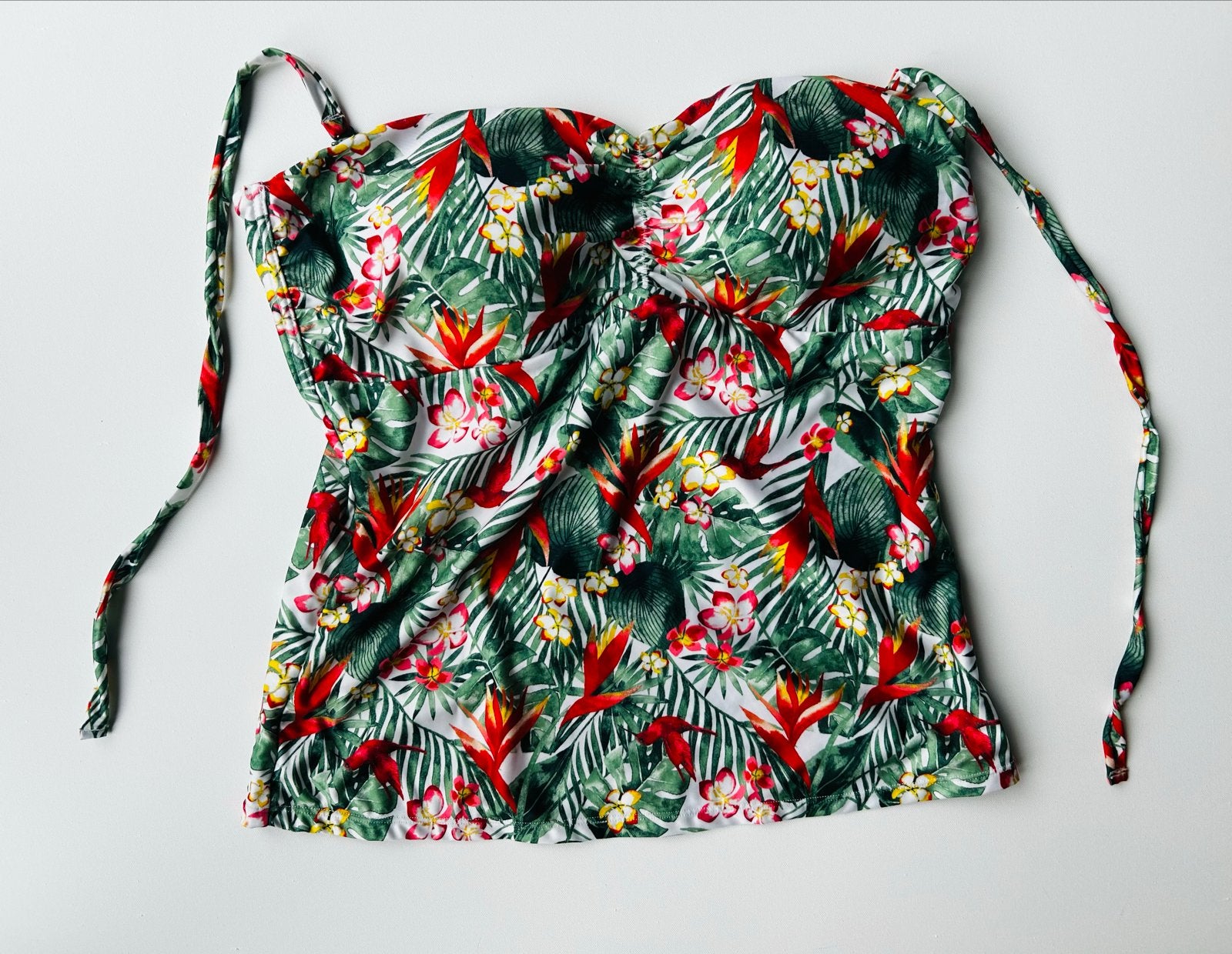 Hema Tankini Top Tropische Print XXL, Kleding | Dames, Ophalen of Verzenden, Zo goed als nieuw, Groen, Overige typen