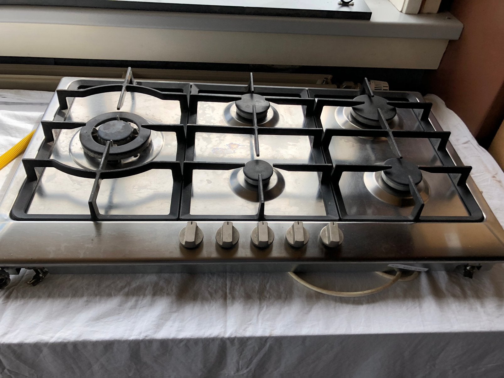 Inbouw gaskookplaat, Zo goed als nieuw, Inbouw, Gas, 4 kookzones