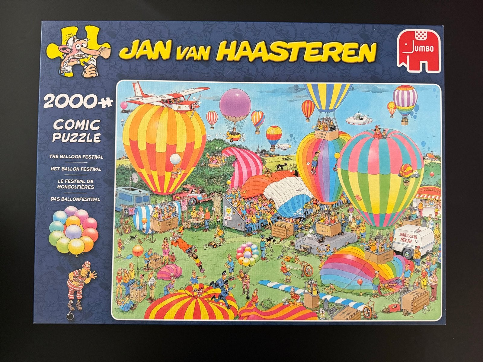 Jan van Haasteren Het Ballon Festival 2000 stukjes, Hobby en Vrije tijd, Denksport en Puzzels, Ophalen, Meer dan 1500 stukjes