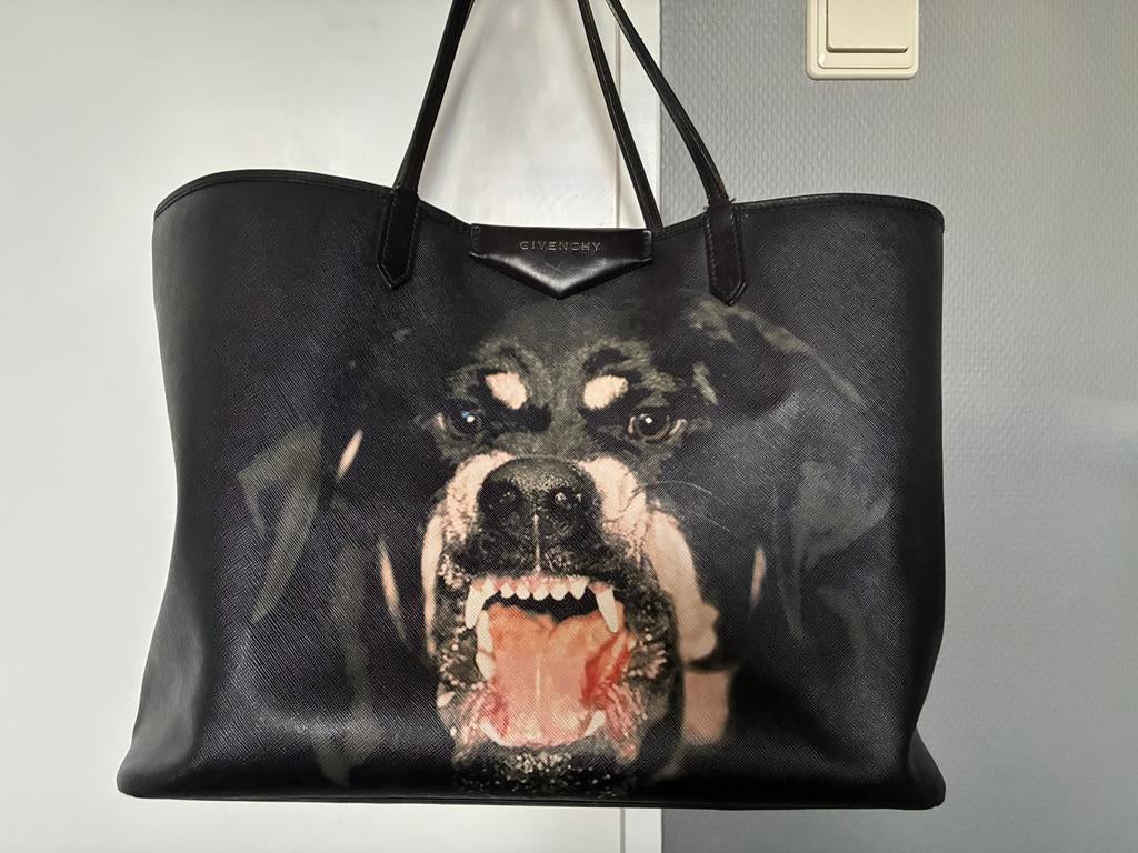Givenchy rottweiler tas, Ophalen of Verzenden, Zo goed als nieuw, Zwart, Shopper
