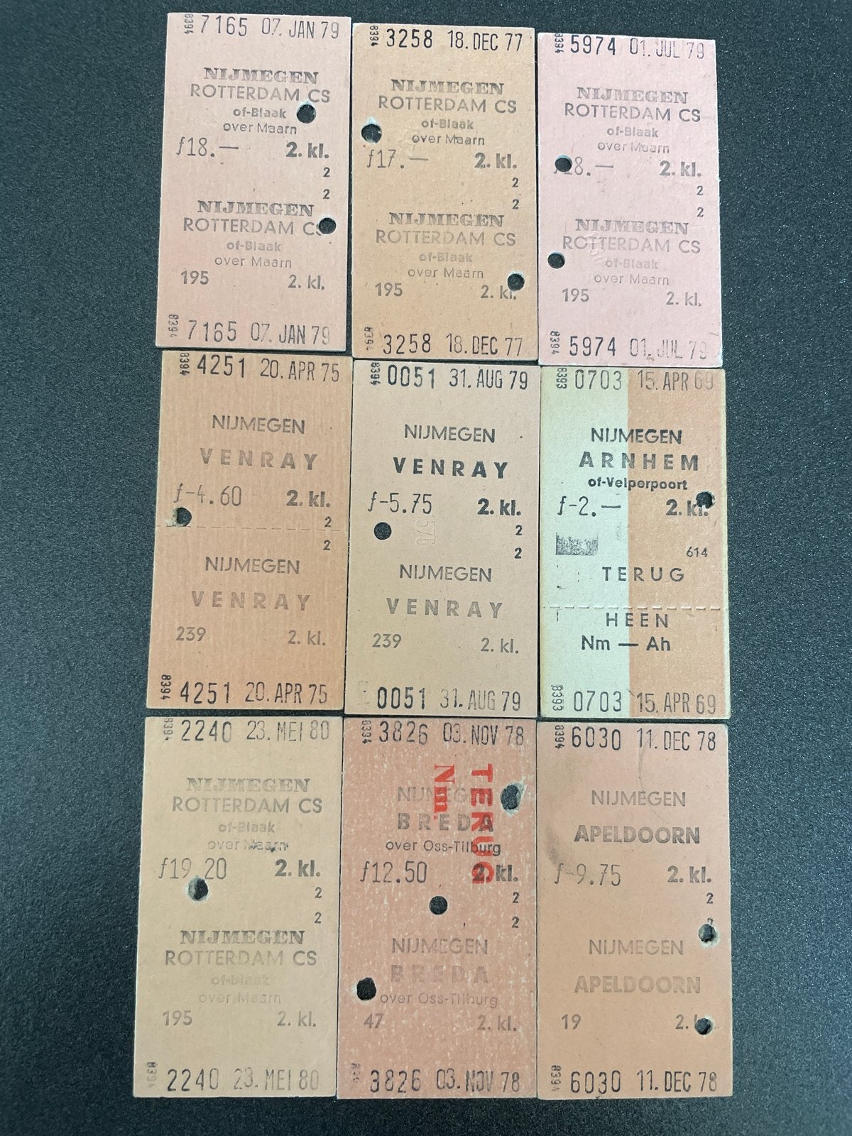 Treinkaartjes Nijmegen Venray, Tickets en Kaartjes, Eén persoon, Algemeen kaartje