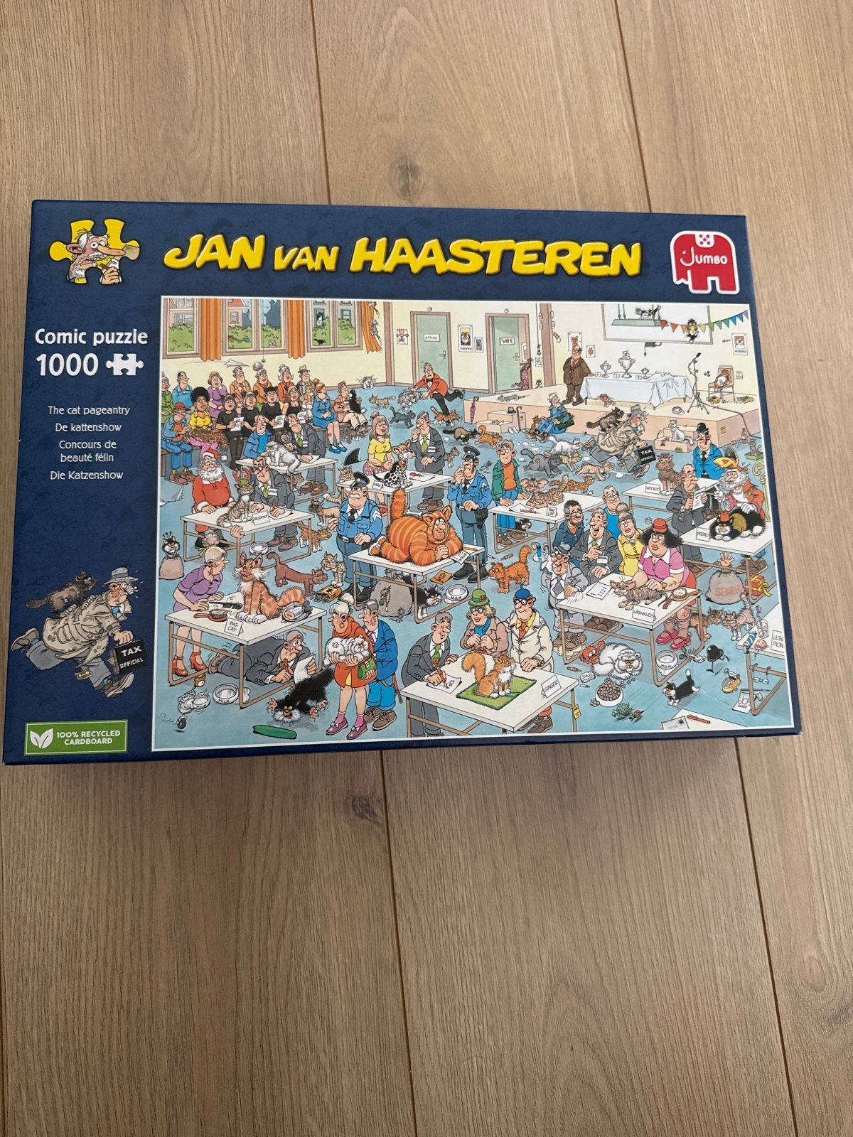 Jan van Haasteren Comic Puzzel 1000 stukjes - De Kattenshow, Ophalen of Verzenden, Zo goed als nieuw