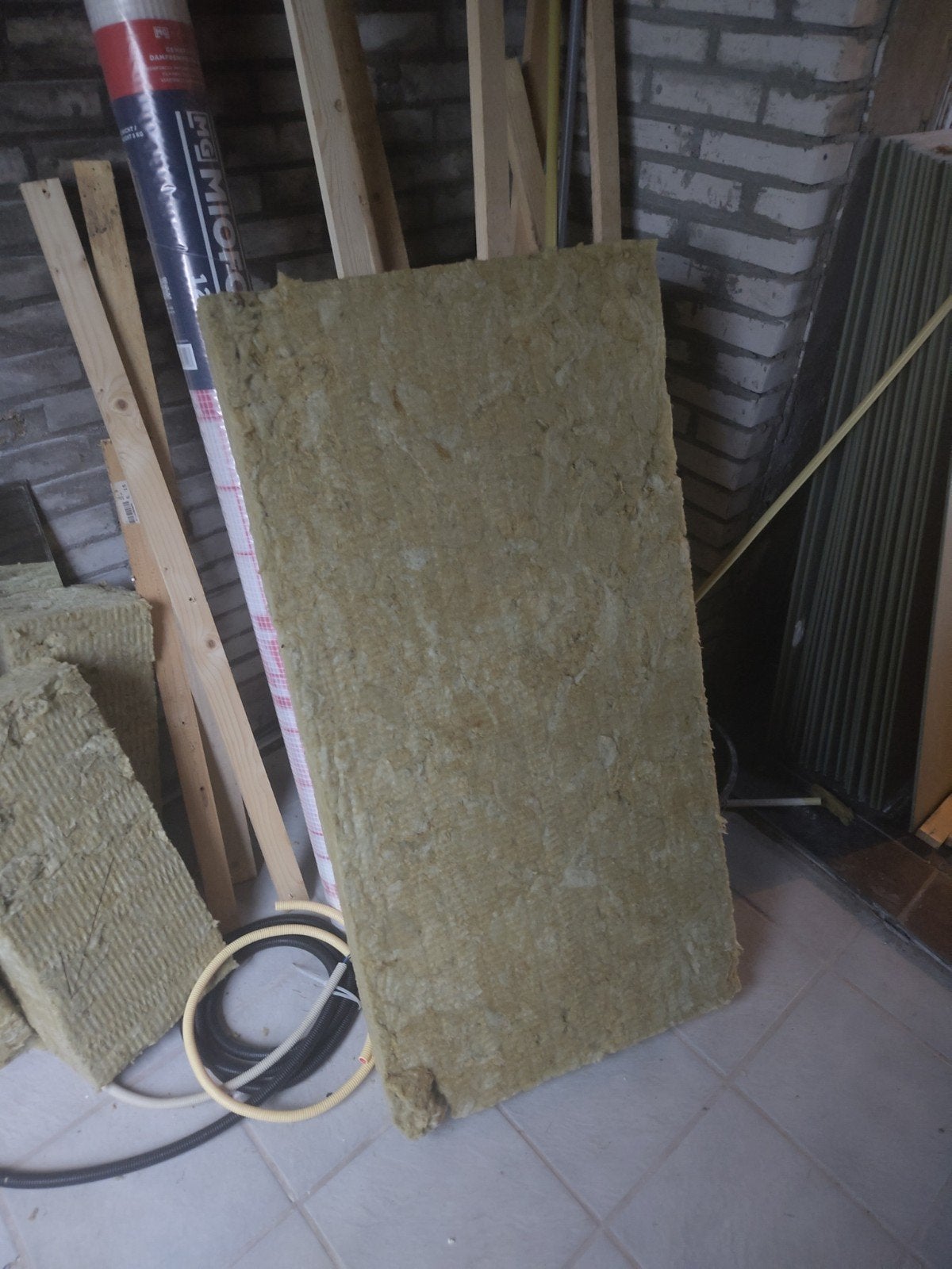 Gratis rockwool isolatie, Ophalen, Nieuw, Steenwol, 12 cm of meer