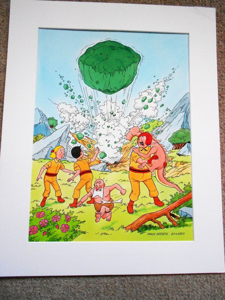 Suske en Wiske - De Groene Splinter -orig ecoline tek Geerts, Boeken, Stripboeken, Eén stripboek, Nieuw, Ophalen of Verzenden