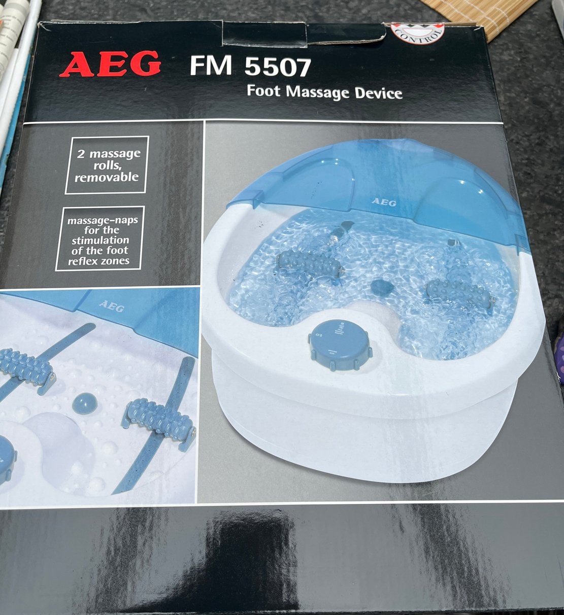 AEG FM 5507 Voetmassageapparaat  nieuw staat, Ophalen of Verzenden, Nieuw, Hand- en Voetverzorging