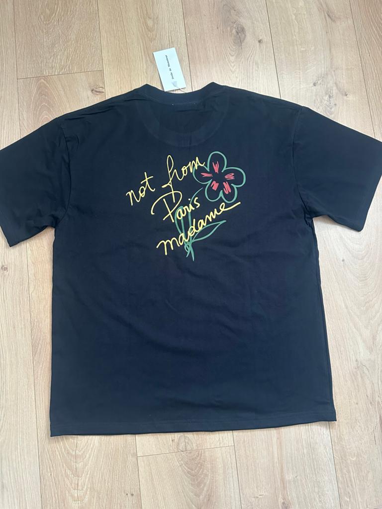Not from paris madame t-shirt heren, Verzenden, Nieuw, Maat 52/54 (L), Zwart