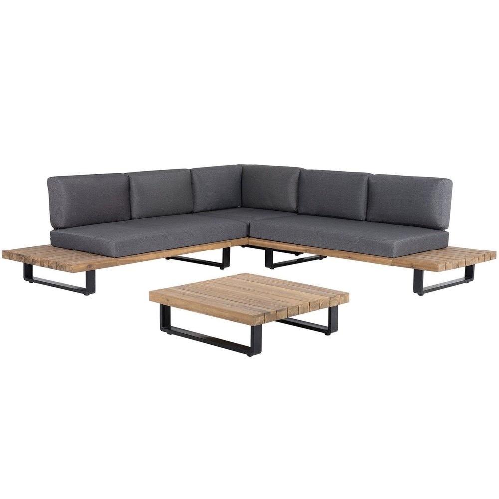 Salvador hoek loungeset | aluminium + hardhout | 260x260cm, Tuin en Terras, Tuinsets en Loungesets, Ophalen, 5 zitplaatsen, Aston Martinlaan 36
