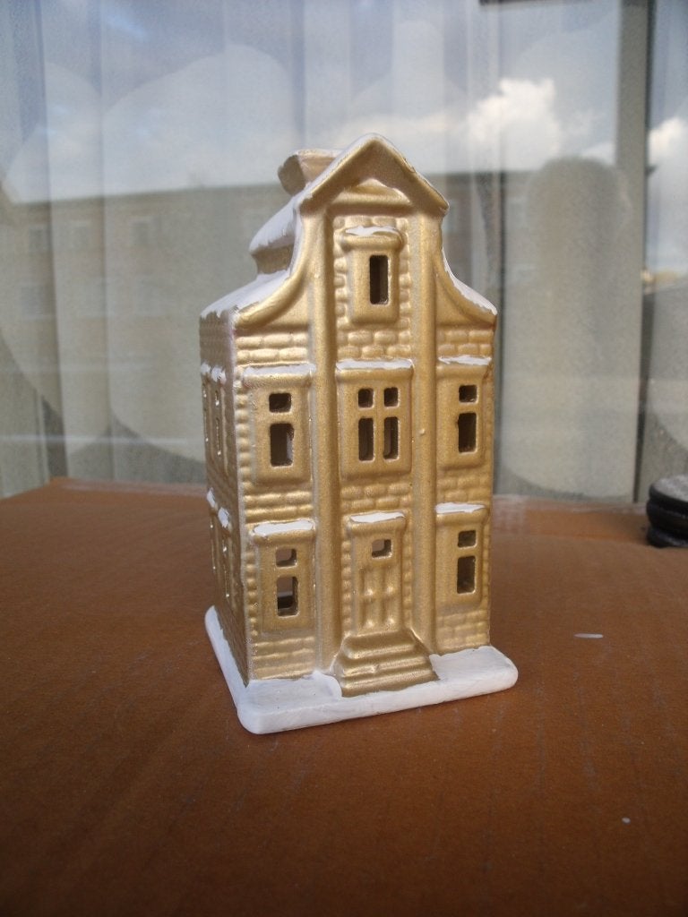 Goudkleurig postcode loterij huisje nummer 4, Diversen, Ophalen of Verzenden, Zo goed als nieuw