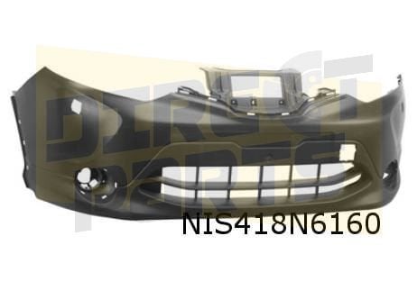 Nissan Qashqai (1/14-6/17) voorbumper (bij koplampsproeiers/, -, -, Nieuw, Bumper