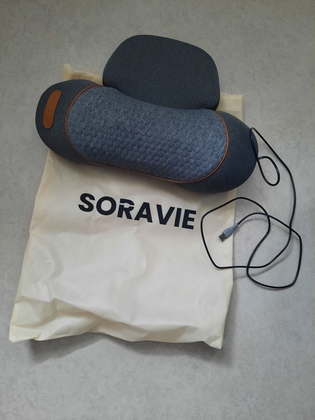 Soravie Nekmassagekussen - Ontspanning voor nek en schouders, Ophalen of Verzenden, Zo goed als nieuw, Massagestoel of Kussen