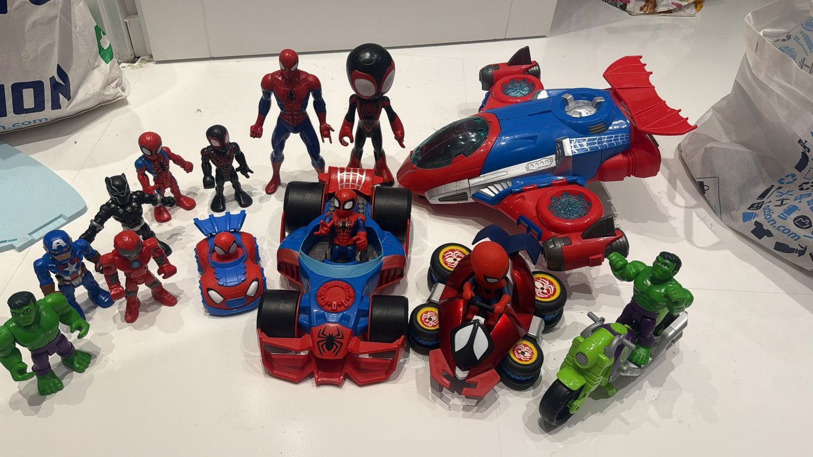 Spiderman en hulk speelgoed, Ophalen, Zo goed als nieuw