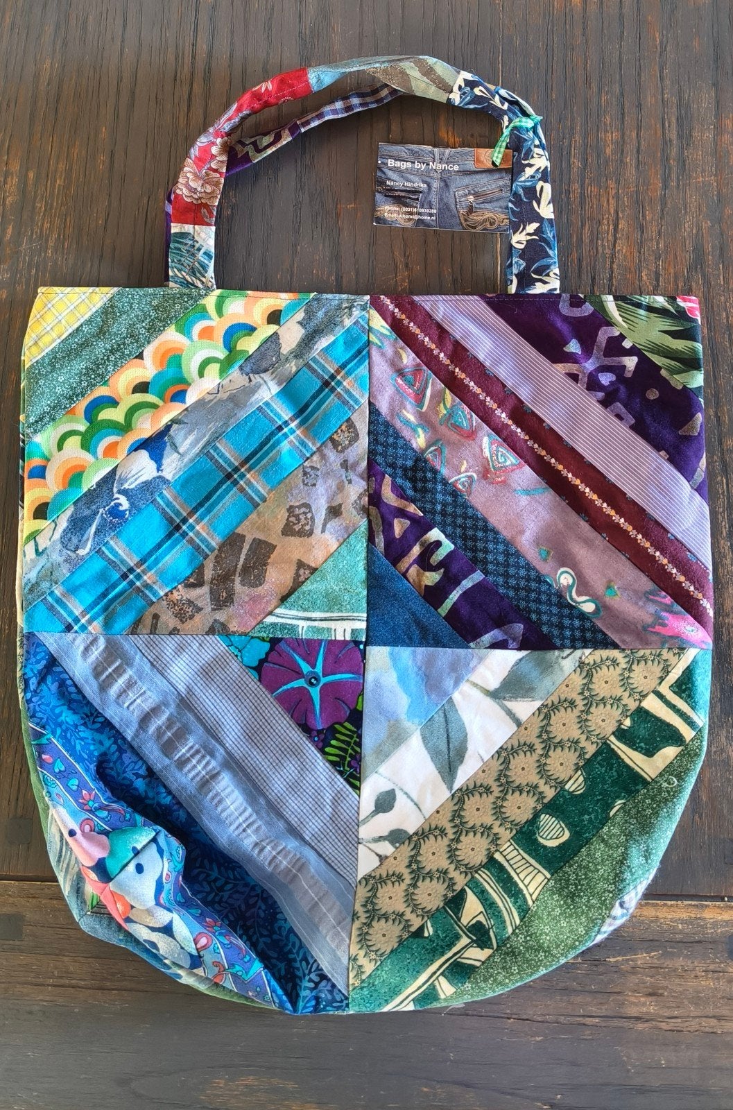 Unieke Handgemaakte Patchwork Tas - Diverse Kleuren, Ophalen of Verzenden, Nieuw, Overige kleuren, Handtas