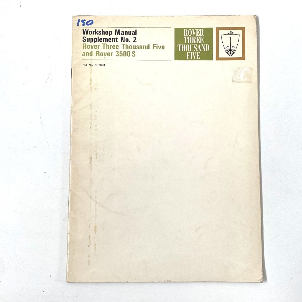 Rover P6 workshop manual supplement no.2 1970, Verzenden, Gelezen, Overige merken