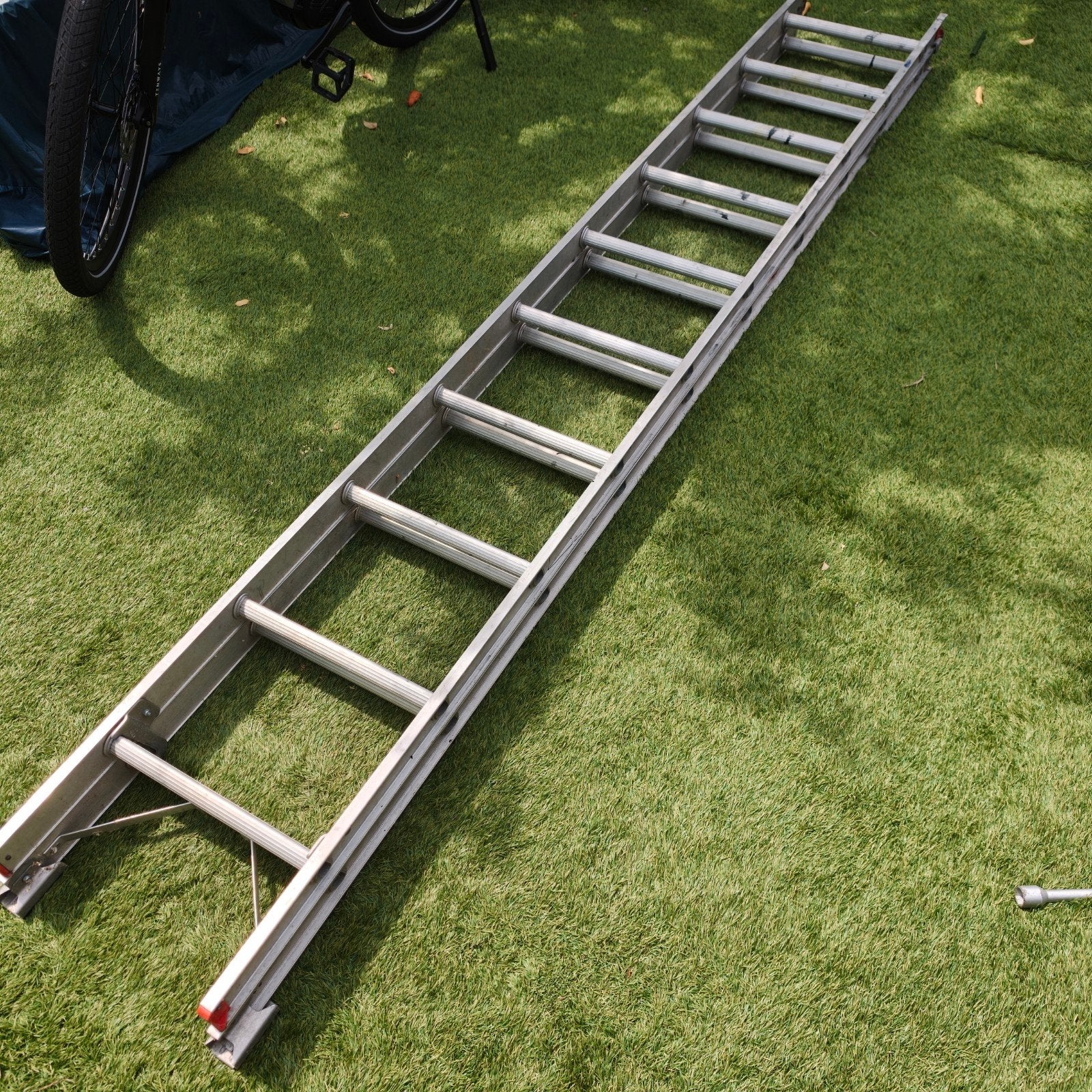 Altrex 2x10 treden opsteek ladder, Ophalen, Gebruikt, Ladder, Opvouwbaar of Inschuifbaar