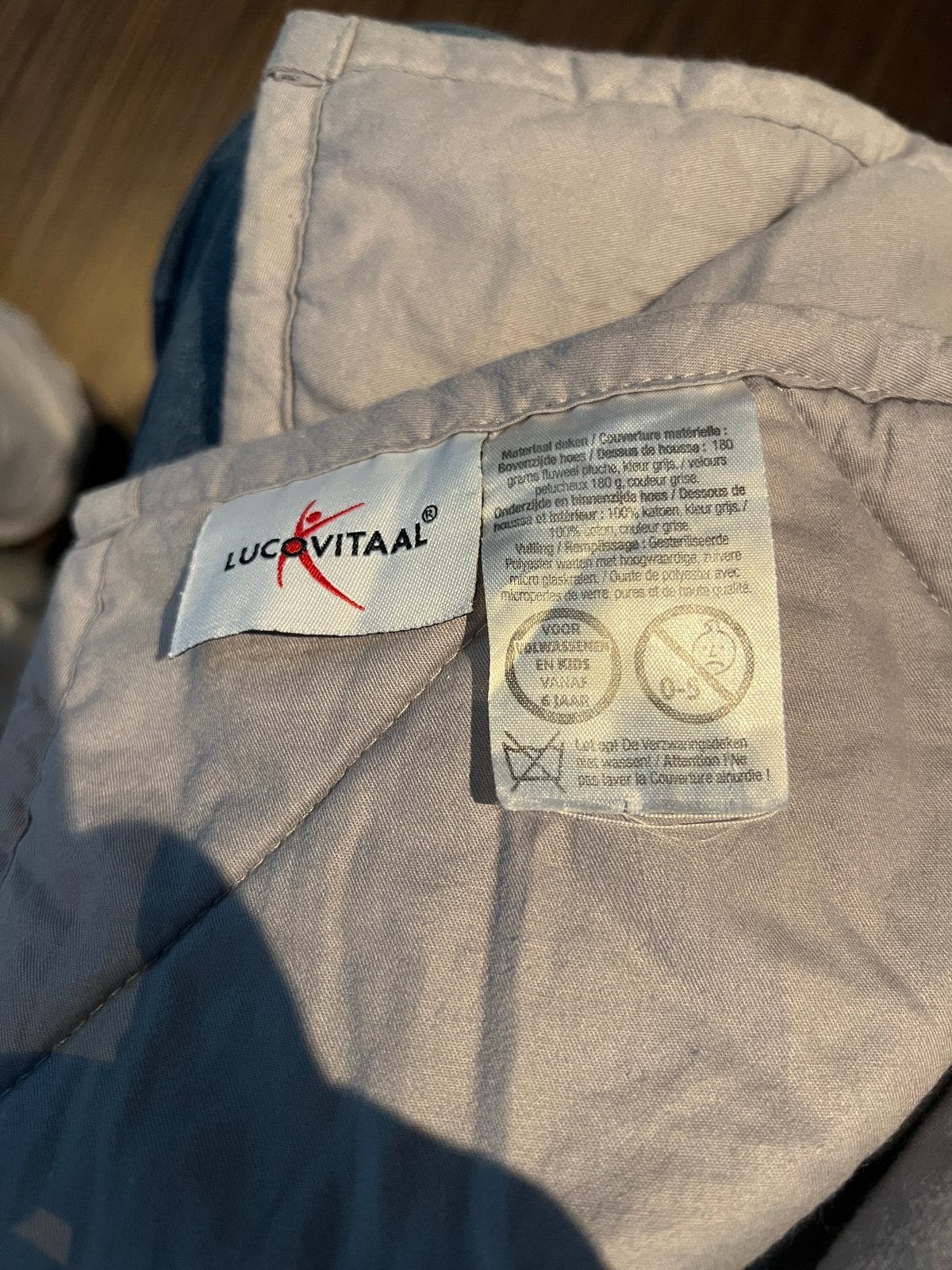 Lucovitaal Verzwaringsdeken, Eenpersoons, Ophalen of Verzenden, Overige merken, Grijs