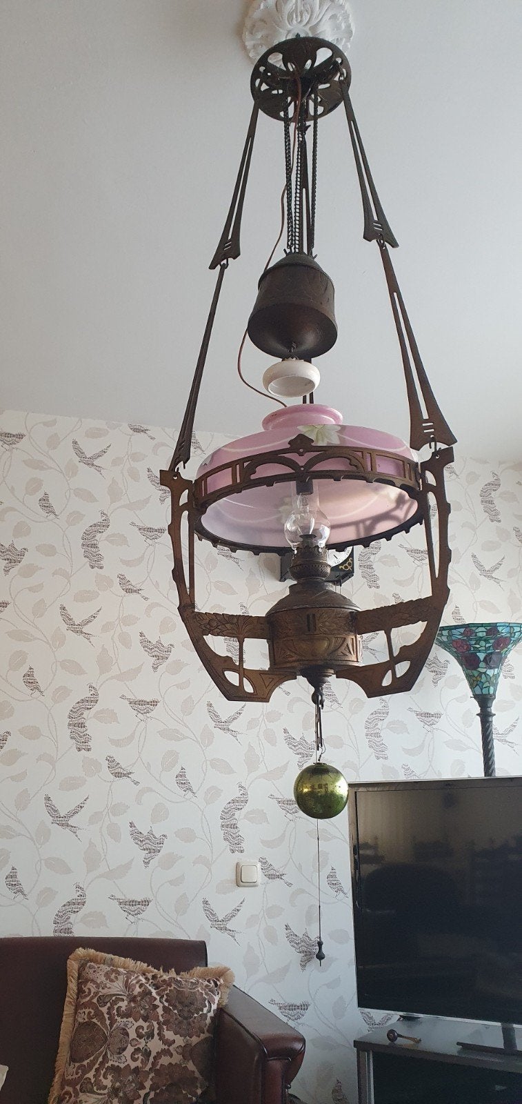 grote jugend style lamp, Ophalen of Verzenden