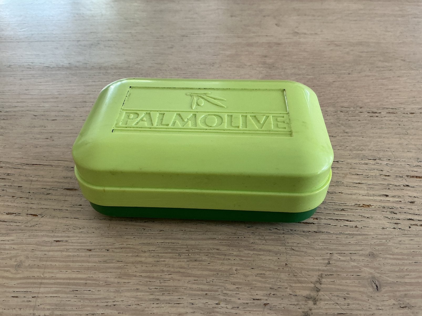 Vintage zeepdoosje Palmolive.Palmolive zeep .Brievenbuspost, Ophalen of Verzenden, Zo goed als nieuw