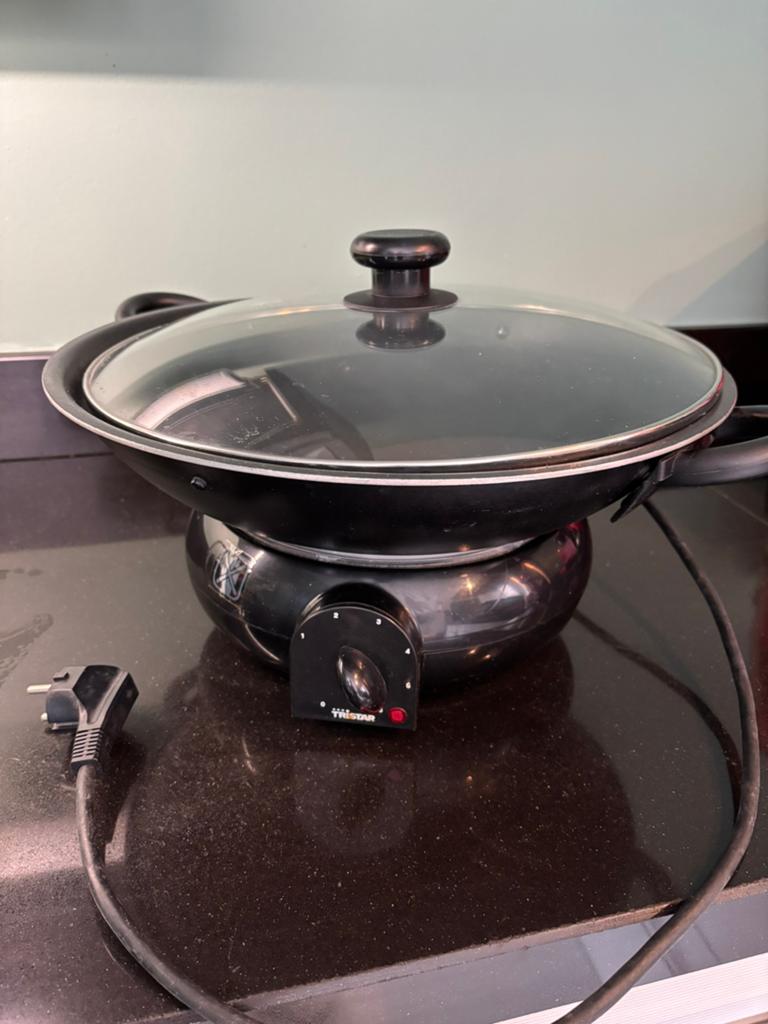 electrische wok, Ophalen of Verzenden, Gebruikt