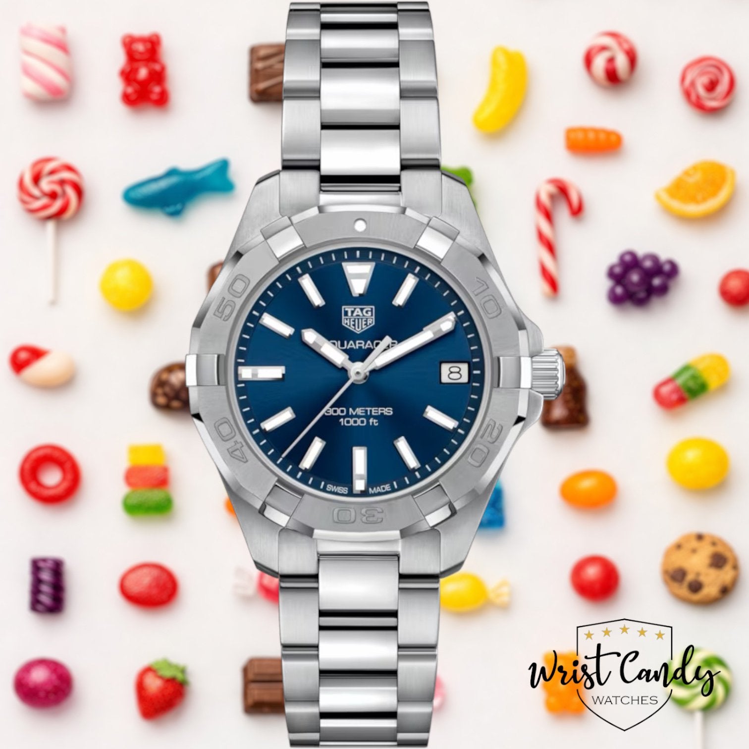 TAG Heuer Aquaracer Lady • 2017 • topstaat, Staal, Gebruikt, Staal, Polshorloge