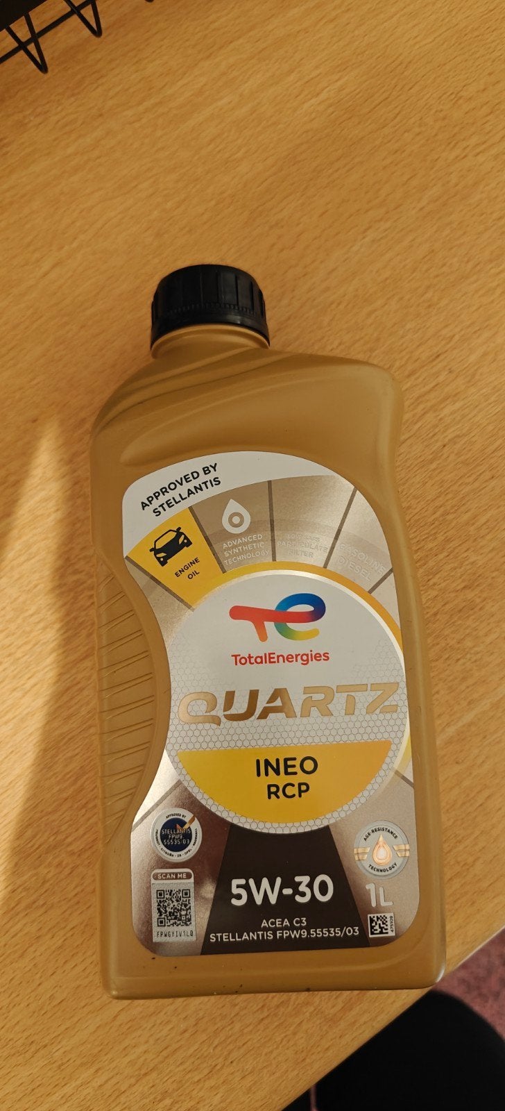 TotalEnergies Quartz Ineo RCP 5W-30 motorolie 1L, Ophalen of Verzenden, Nieuw