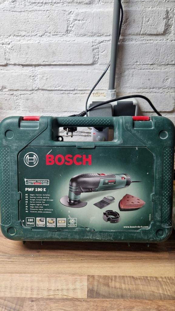 Bosch PMF 190 E Multitool - Zo goed als nieuw met zaagbladen, Minder dan 30 mm, Overige typen, Ophalen of Verzenden, Zo goed als nieuw