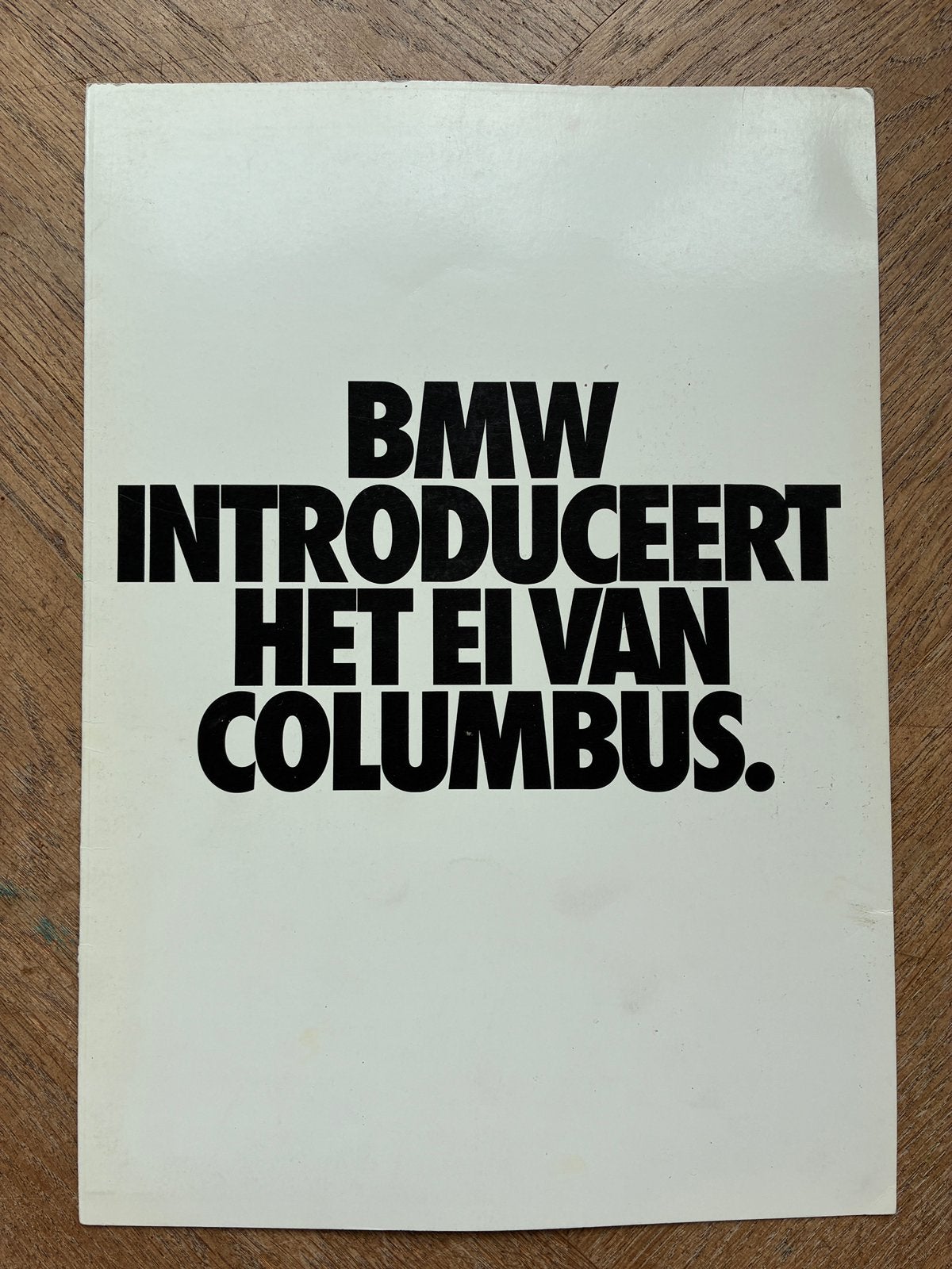 BMW 5-serie E28 ‘Ei van Columbus’ brochure, Verzenden, Zo goed als nieuw, BMW
