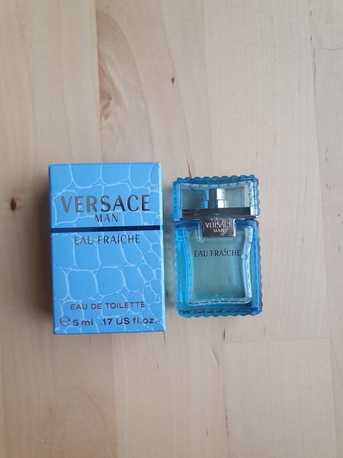 Versace Man Eau Frache Miniatuur Leeg, Ophalen of Verzenden, Gebruikt, Miniatuur