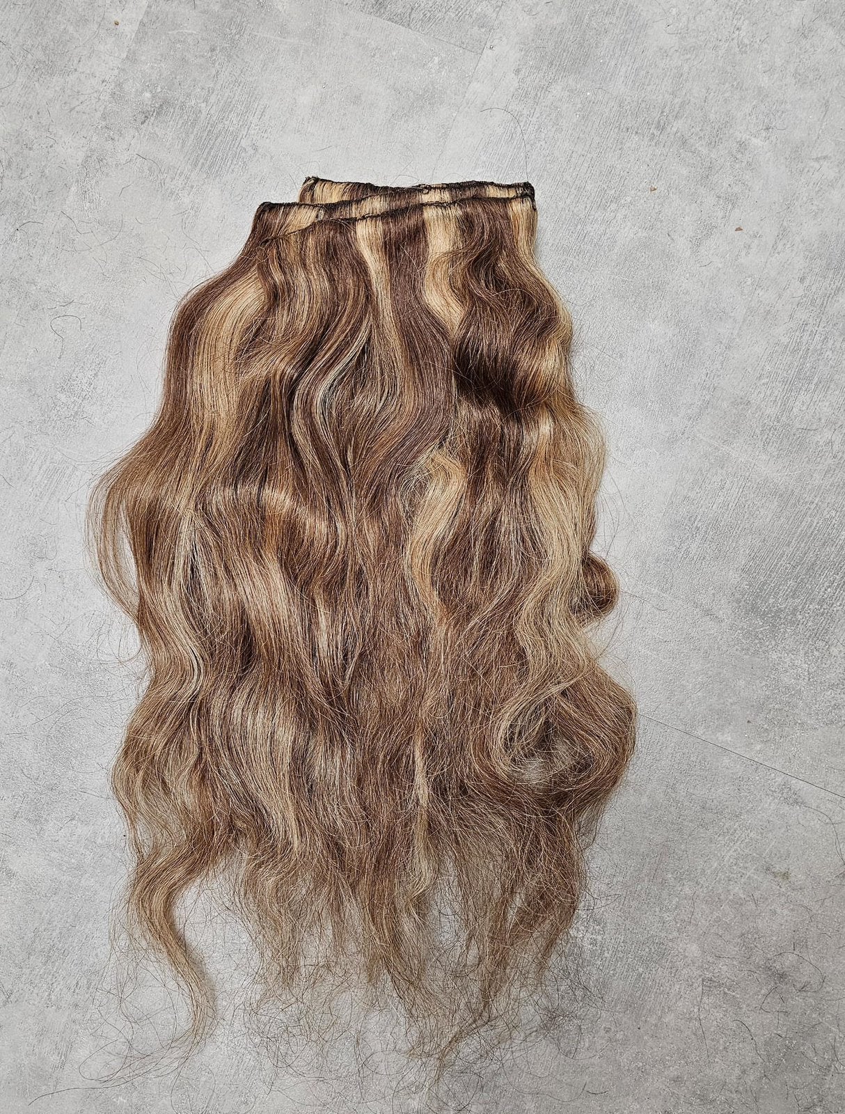 Hairextensions echt haar haarverlenging, Ophalen of Verzenden, Zo goed als nieuw, Pruik of Haarverlenging
