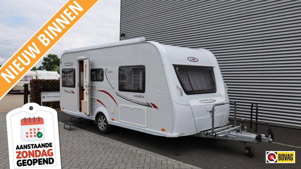 LMC Musica 470 E Dakluifel + Mover, Caravans en Kamperen, Caravans, Standaardzit, Bedrijf, 5 tot 6 meter, LMC en Münsterland