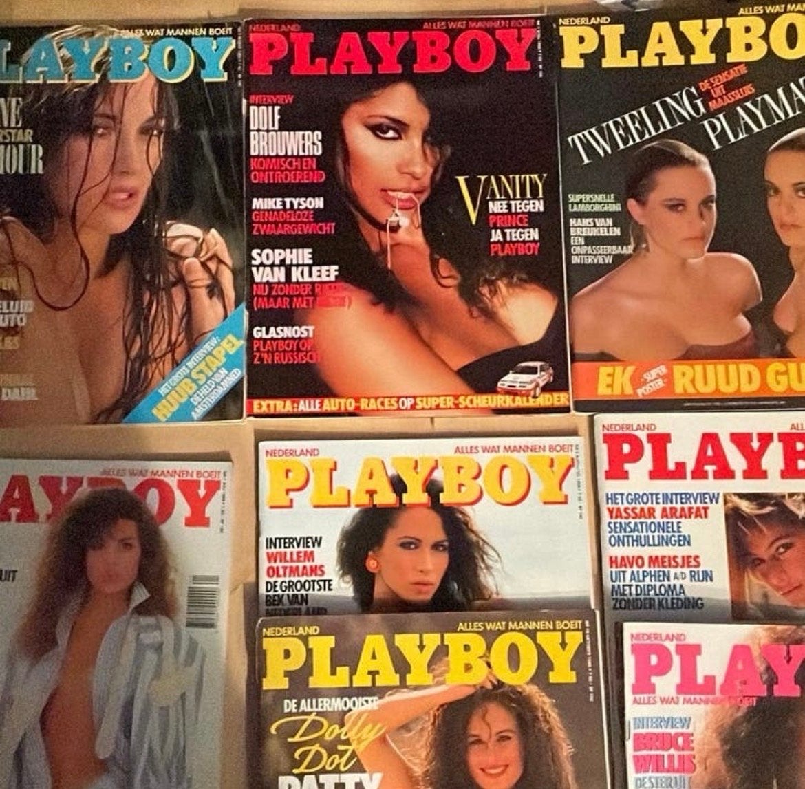 Vintage Nederlandse Playboy jaargang 1988 –8 st, Boeken, Ophalen of Verzenden, Gelezen, Overige typen