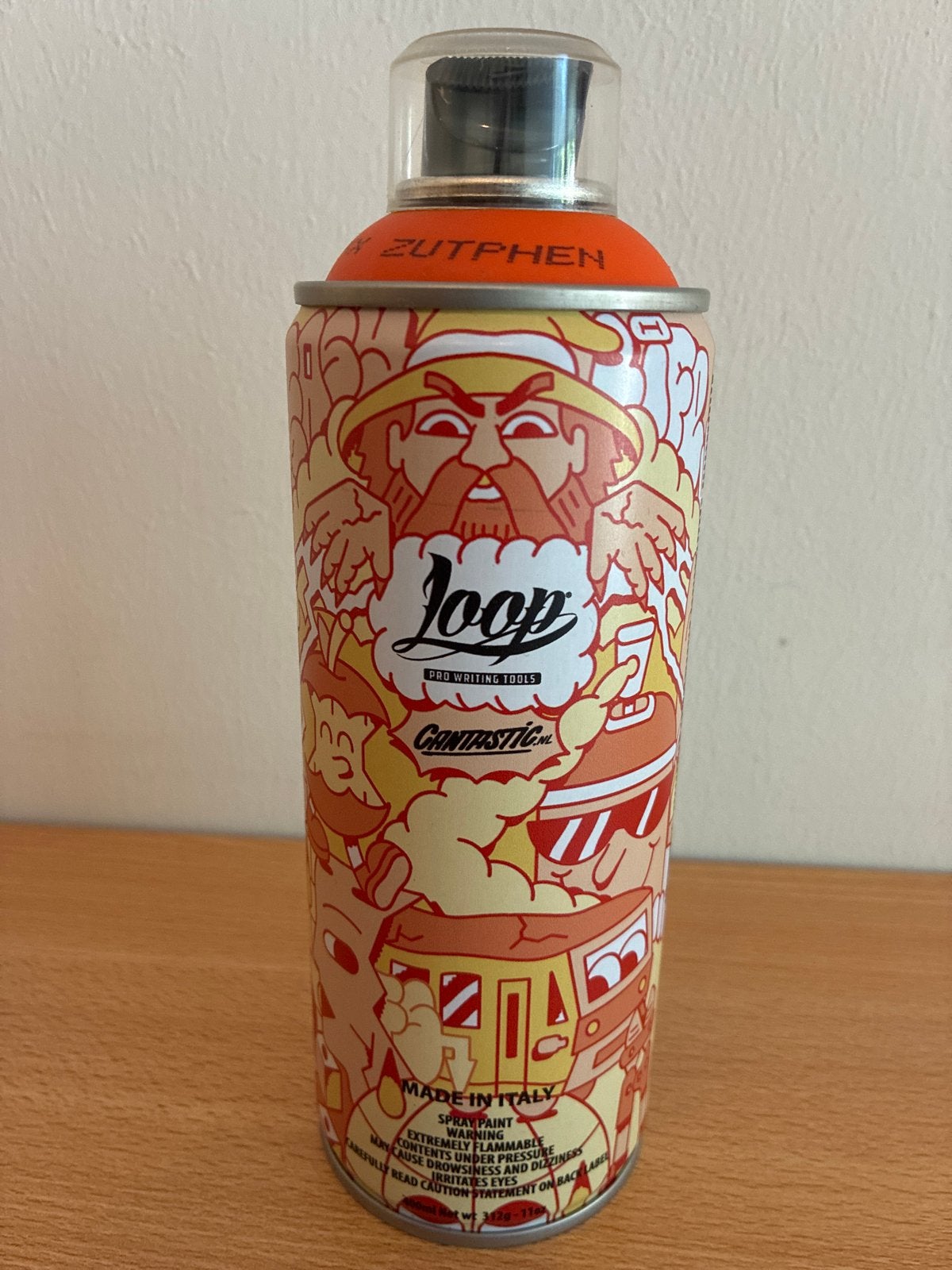 Loop Cantastic Spuitbus - Oranje - LP-XXX Zutphen, Doe-het-zelf en Verbouw, Verf, Beits en Lak, Ophalen, Nieuw, Oranje, Verf