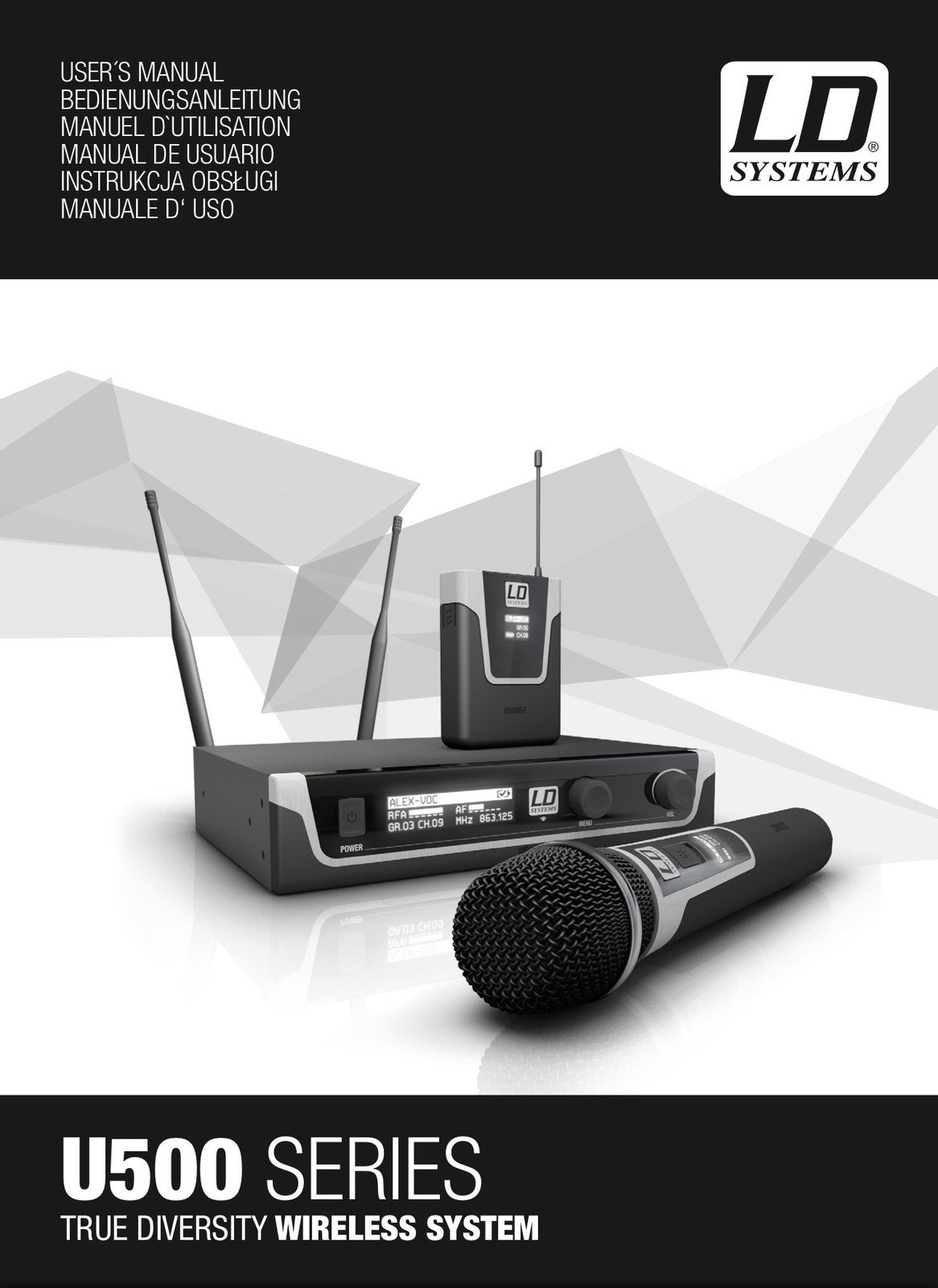 LD Systems U500 Draadloos Microfoonsysteem (2x), Muziek en Instrumenten, Microfoons, Zo goed als nieuw, Zangmicrofoon, Draadloos