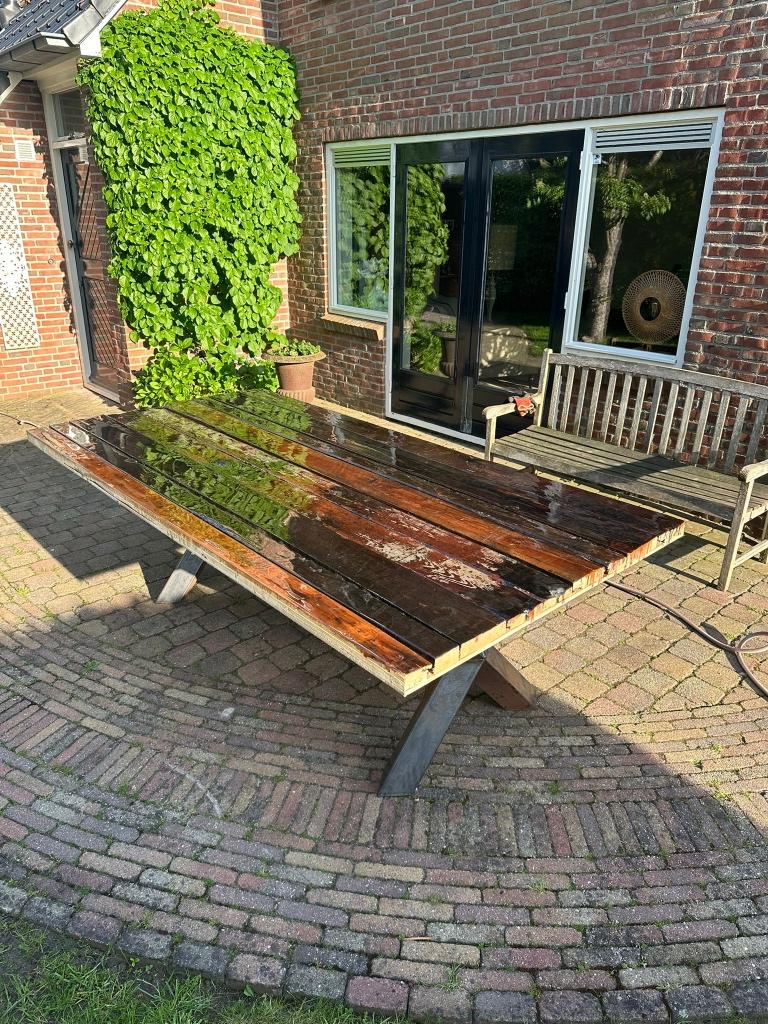 Tafel robuust, Ophalen, Overige materialen, Gebruikt, 100 tot 150 cm