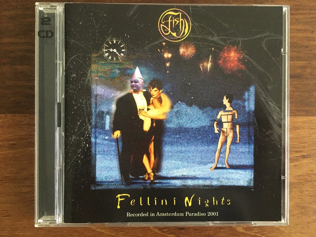 2Cd Fish Fellini Nights Live Amsterdam Paradiso 2001 ZGAN, Ophalen of Verzenden, Zo goed als nieuw, Progressive Rock, Live-album