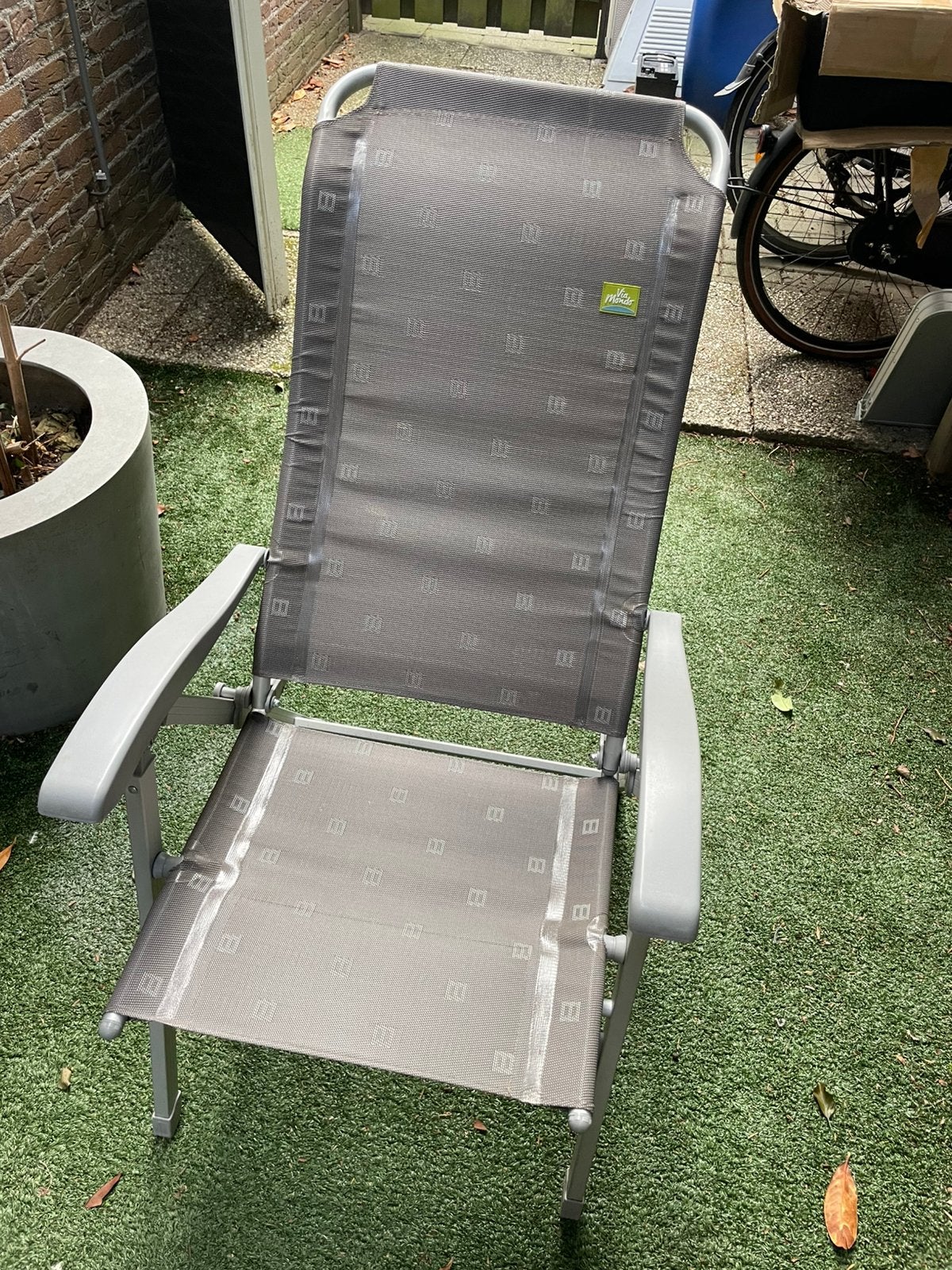 4 camping stoel + grote tafel, Ophalen, Zo goed als nieuw