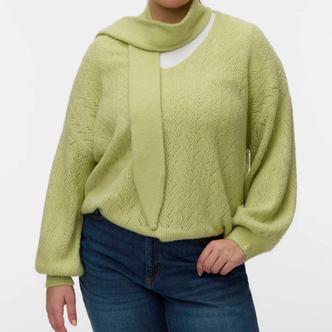 Vero Moda trui limegroen gebreid (42-54), Verzenden, Nieuw, Maat 42/44 (L), Groen