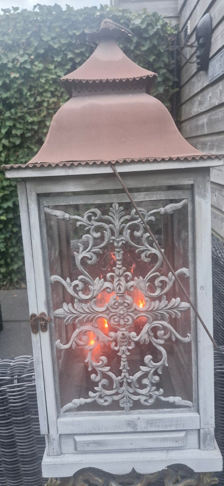 Decoratieve lantaarn met vlam-effect LED, Antiek en Kunst, Ophalen