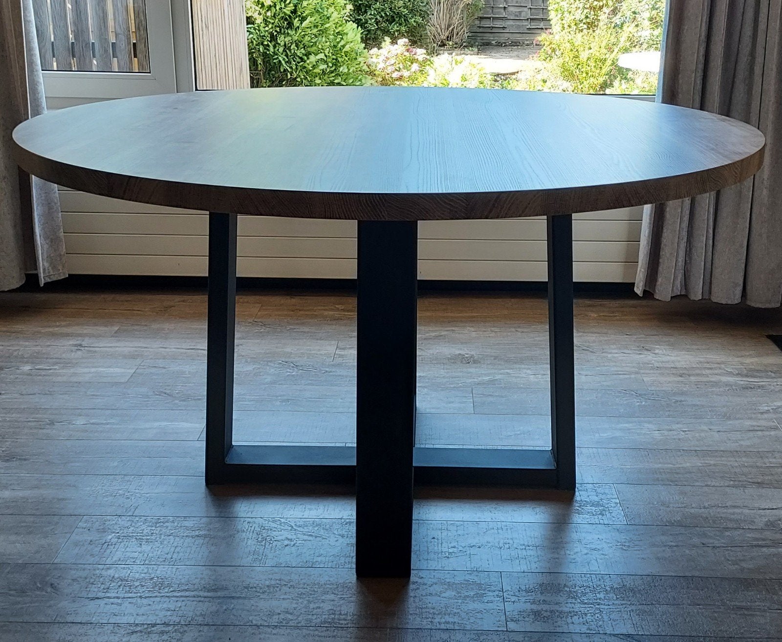 Prachtige ronde eettafel - Bouman & Potter, Ophalen, Overige materialen, Industrie, 150 tot 200 cm