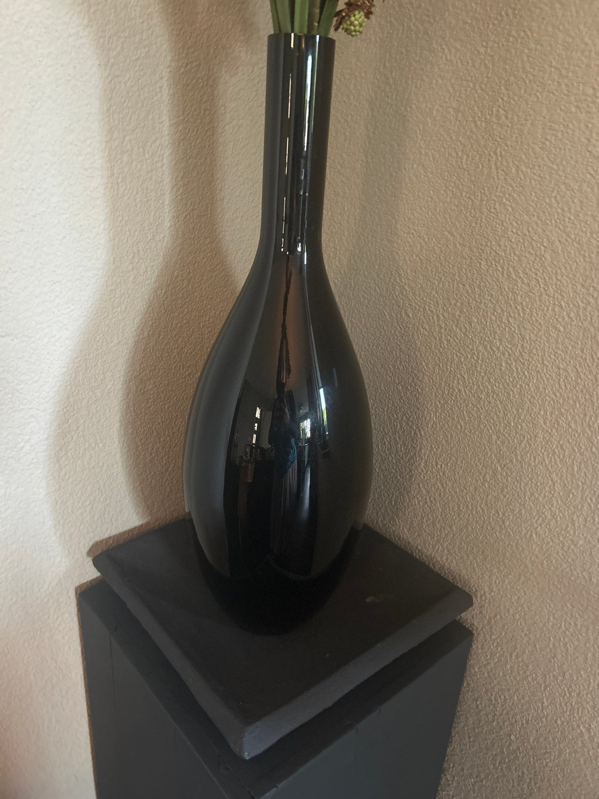 Elegante zwarte vaas van LEONARDO, Ophalen