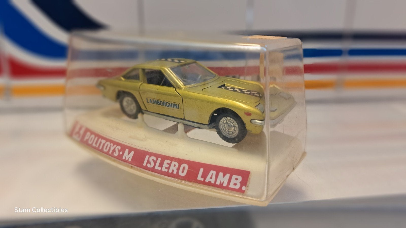 Politoys M Lamborghini Islero Green Metallic, Overige merken, Auto, Ophalen of Verzenden, Zo goed als nieuw