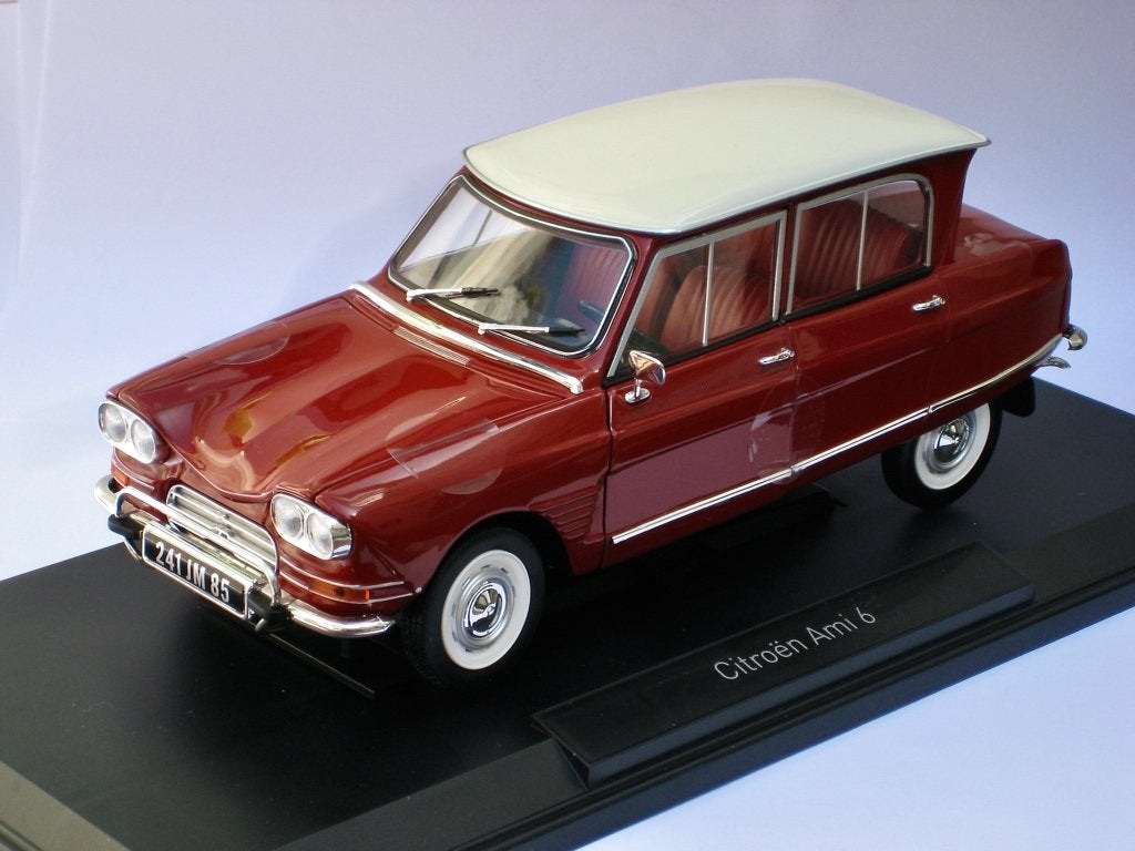Citroen Ami 6 1968 rood Norev 1:18, Ophalen of Verzenden, Nieuw, Auto, Norev