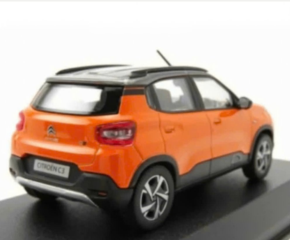 Citroen C3 Indian markt '21 ORANJE & grijs 1/43 NOREV 155222, Verzenden, Nieuw, Auto, Norev