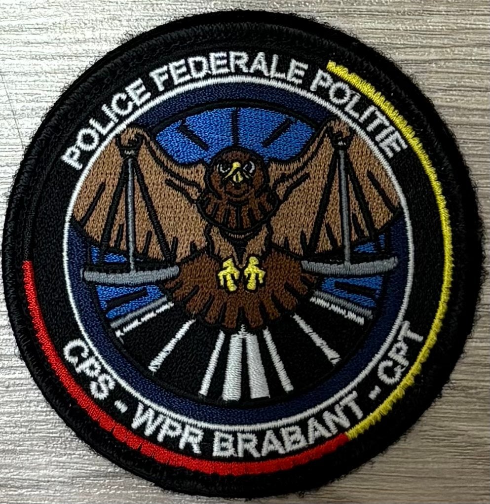 Patch Federale Politie België - WPR Brabant, Ophalen of Verzenden, Overige gebieden, Embleem of Badge