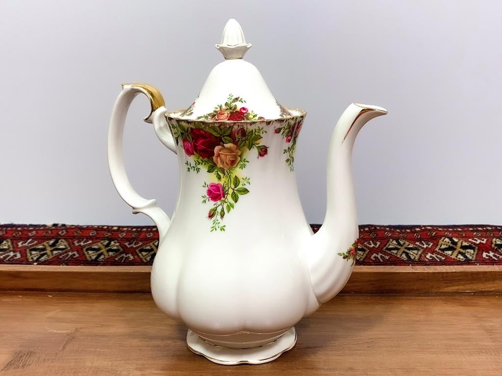ROYAL ALBERT: Bon China Old Country Roses KOFFIEPOT, Ophalen