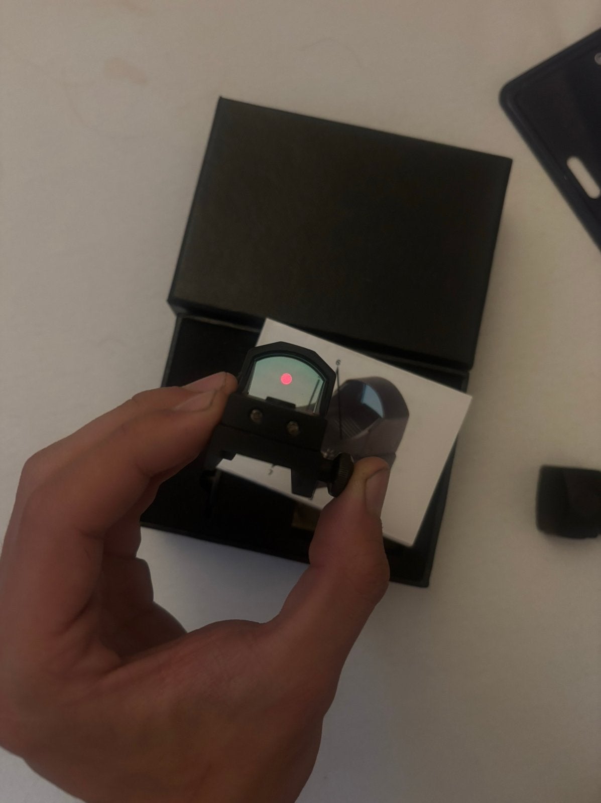 Airsoft scope red dot universeel verstelbaar, Ophalen of Verzenden, Zo goed als nieuw