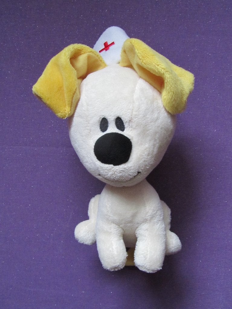TIAMO DROMENJAGER Knuffel HOND PIP RODE KRUIS 2016 **Nieuw**, Overige karakters, Nieuw, Met label, Middelgroot (20 tot 80 cm)