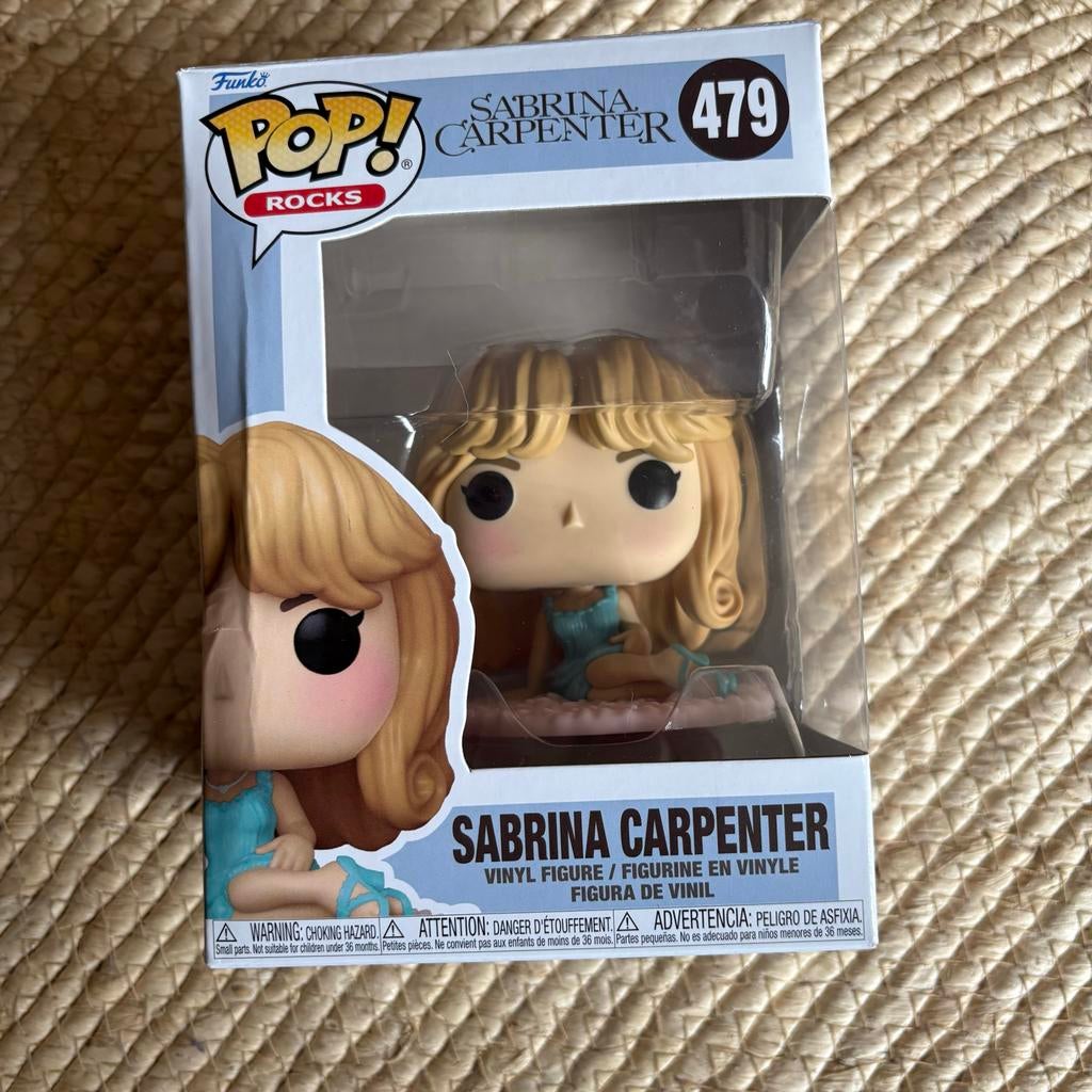 Funko Pop! Sabrina Carpenter #479 Rocks Vinyl Figuur, Ophalen, Zo goed als nieuw
