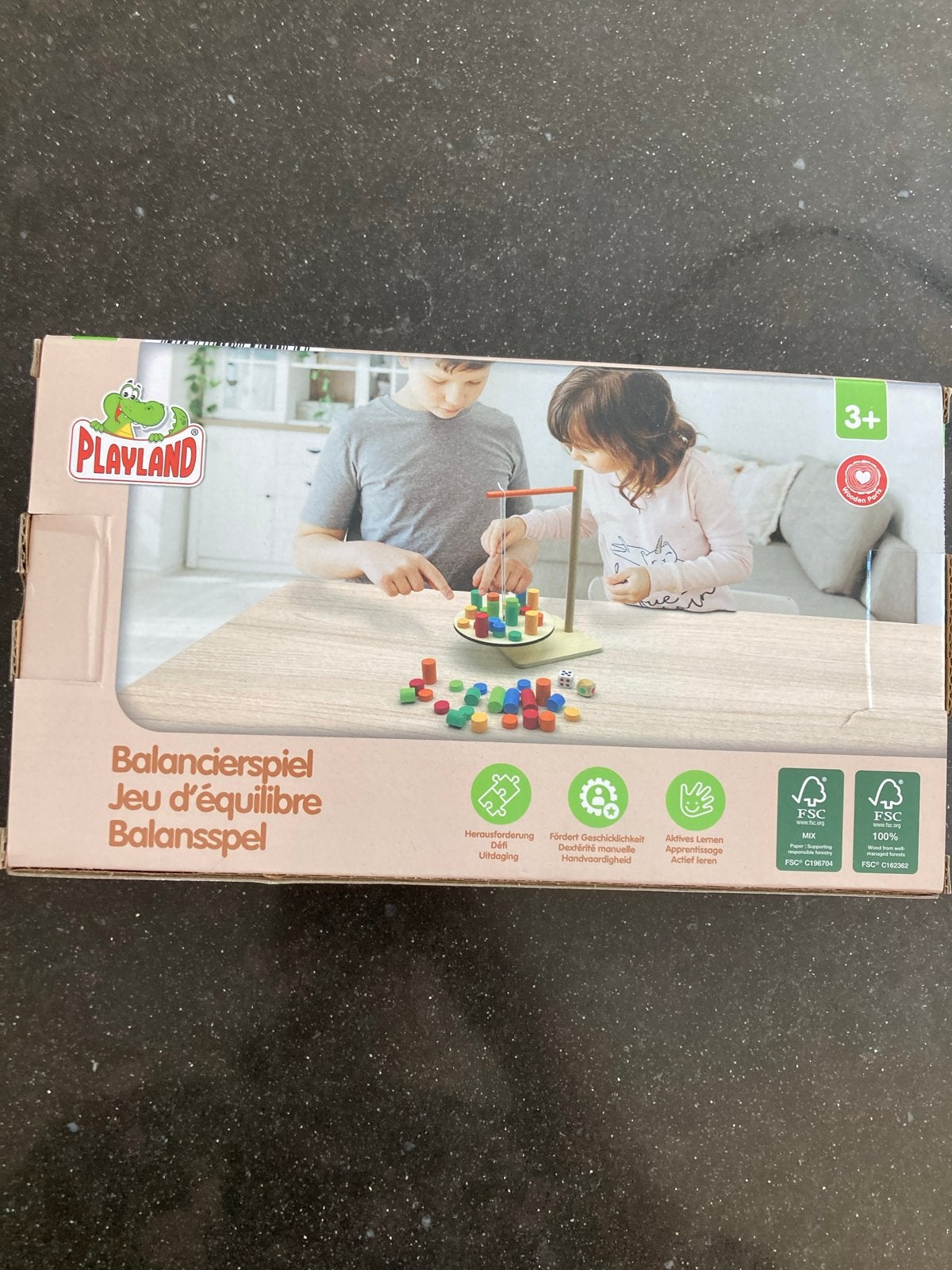 Playland Balansspel weegschaal - Educatief Houten Speelgoed, Ophalen of Verzenden, Zo goed als nieuw, Bouwen