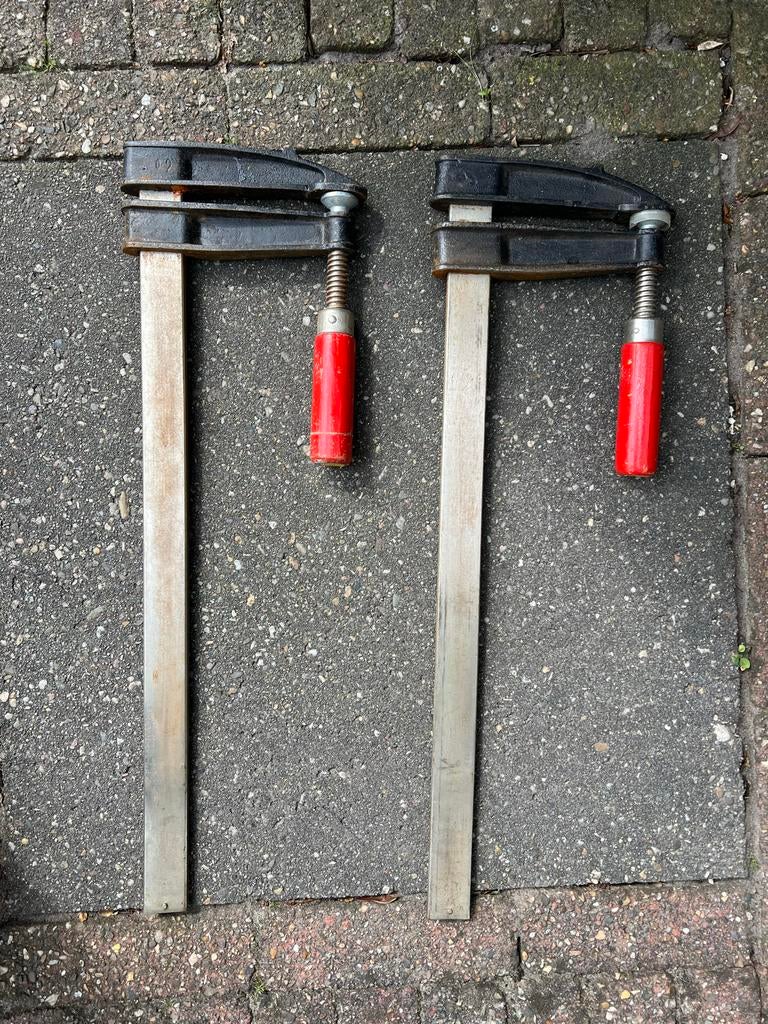 Lijmklemmen 90 cm lang - Set van 2, Ophalen of Verzenden, Gebruikt