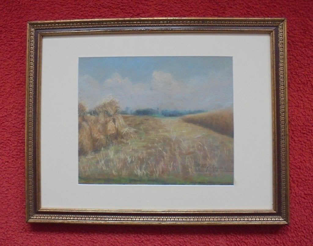 Lucie Wittig Keijser.1873-1958. Korenschoven in Laren n.h., Ophalen